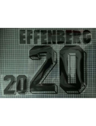 1994-1996 Germany x EFFENBERG Nameset (Home Use)