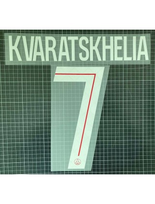 2025-2026 PSG x  KVARATSKHELIA Nameset (Home / Cup Use)