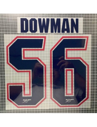 2026-2027 Arsenal x DOWMAN Nameset (Yellow Kit Use)