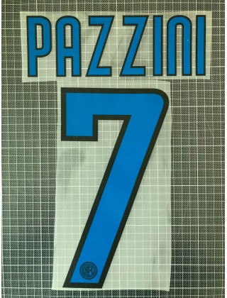 2010-2011 Inter Milan x PAZZINI Nameset (Away Use)