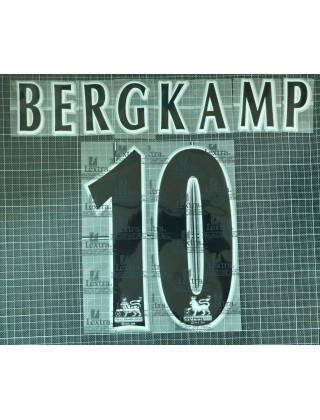 1997-2006 Arsenal x BERGKAMP Nameset (Away Use)
