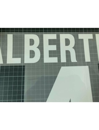 1999-2002 Italy x ALBERTINI Nameset (Home Use)