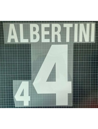 1999-2002 Italy x ALBERTINI Nameset (Home Use)