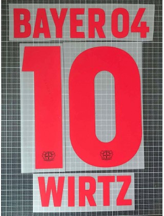 2023-2024 Leverkusen x WIRTZ Nameset (Home Use)