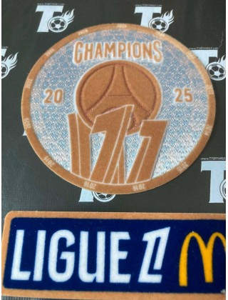 2024-2025 French Ligue 1 Winner Badge (PSG Use)