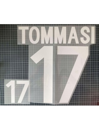 2002-2003 Italy x TOMMASI Nameset (Home Use)