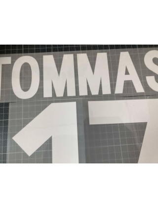 2002-2003 Italy x TOMMASI Nameset (Home Use)