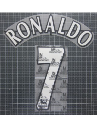 2003-2007 Manchester United x RONALDO Nameset (White / League Use)